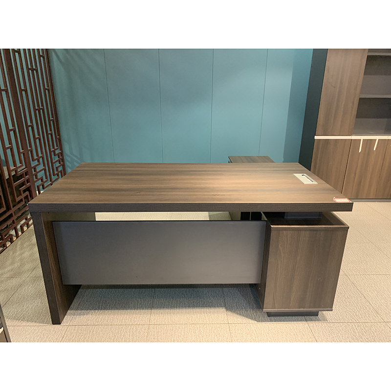 圣斯顿HB-1804现代板式大班台办公桌1800*900*750mm（套）黑橡色