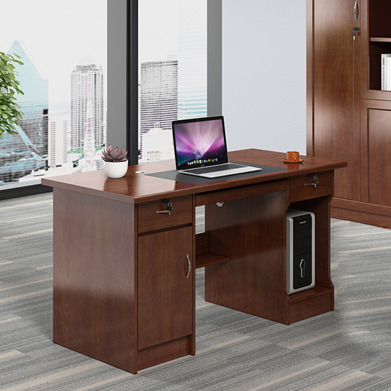 兰冉LR217中式实木贴皮写字台办公桌W1200*D700*H760(张）