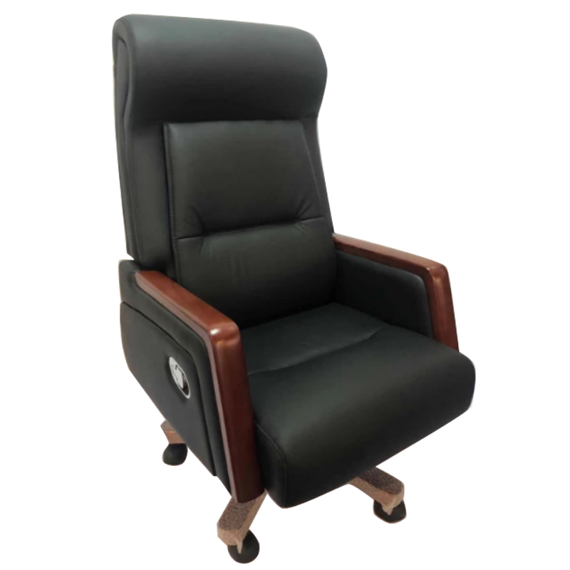 束造 老板椅大班椅商务办公椅可躺转椅 黑牛皮 XZ121 单位：把