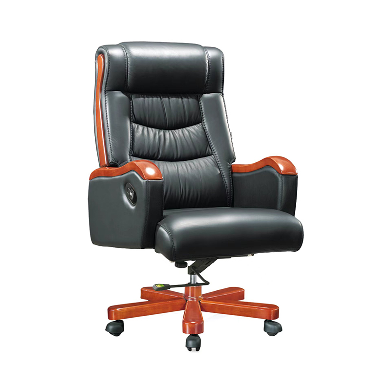 臻远 ZY-DBY-05 传统大班椅可躺升降A117 黑西皮750*500*530(张)