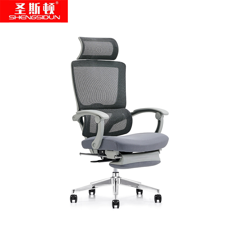 圣斯顿CH-855A-2办公椅主管椅640*645*1165-1225mm(单位：张)灰色