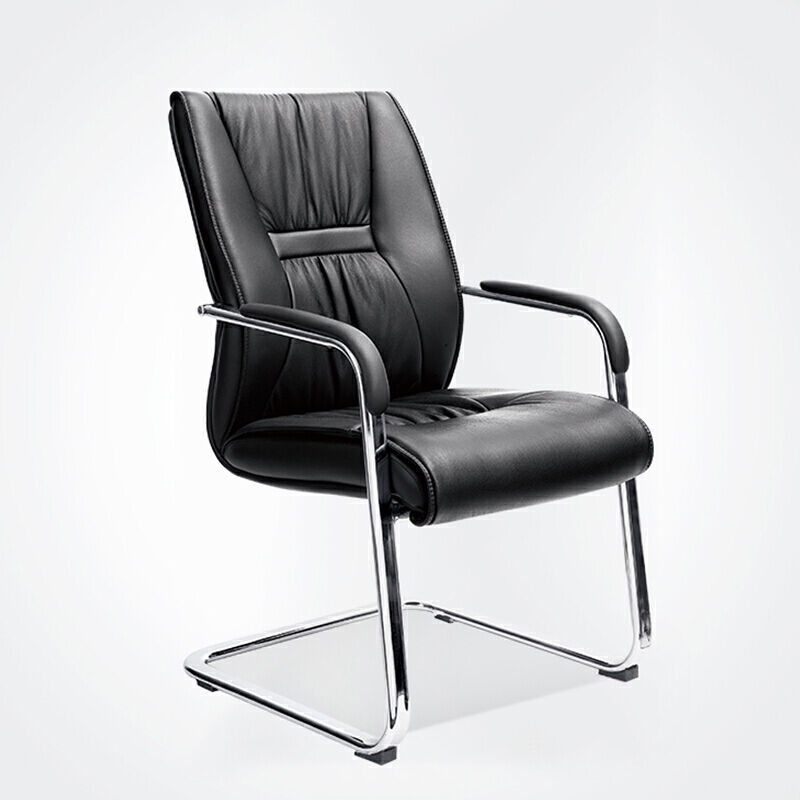 圣斯顿S-JY01GX黑色皮质会议椅弓形椅570*500*1000mm（张）黑色