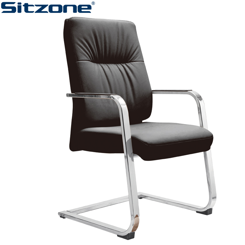 SITZONE/CH－147C 会议椅接待椅班前椅弓形钢架办公椅牛皮(张)