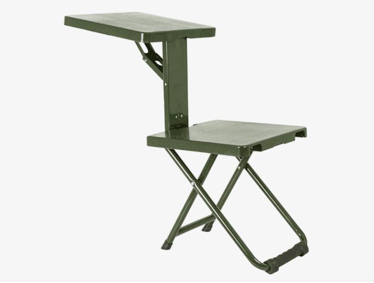 洛来宝 折叠凳 制式营具行军凳便携式板凳军工靠背椅子户外野战凳（把）