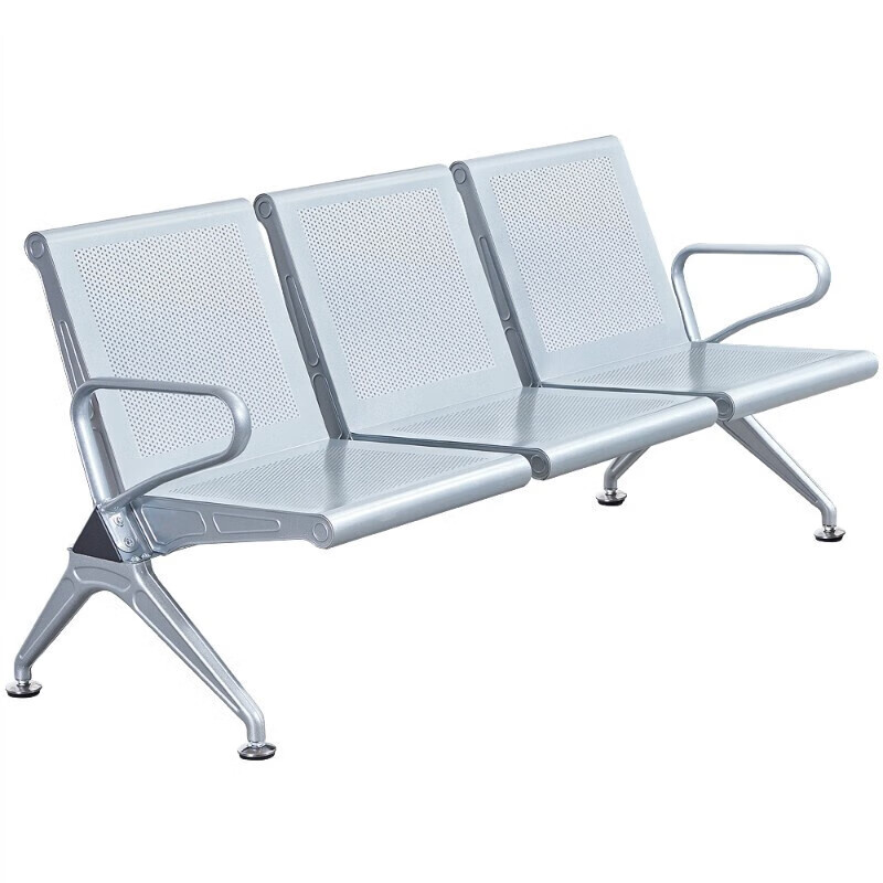 东业家具不锈钢三人位联排椅接待椅(单位：把)