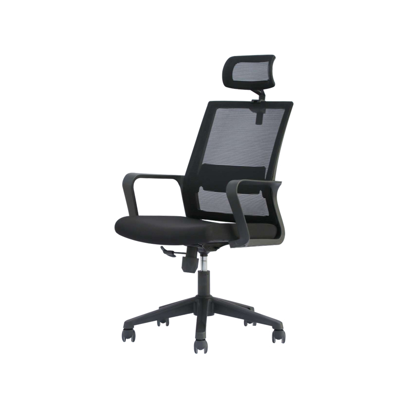 企诺DY6339A 职员椅主管椅带头枕椅黑色600*660*1225mm(张)