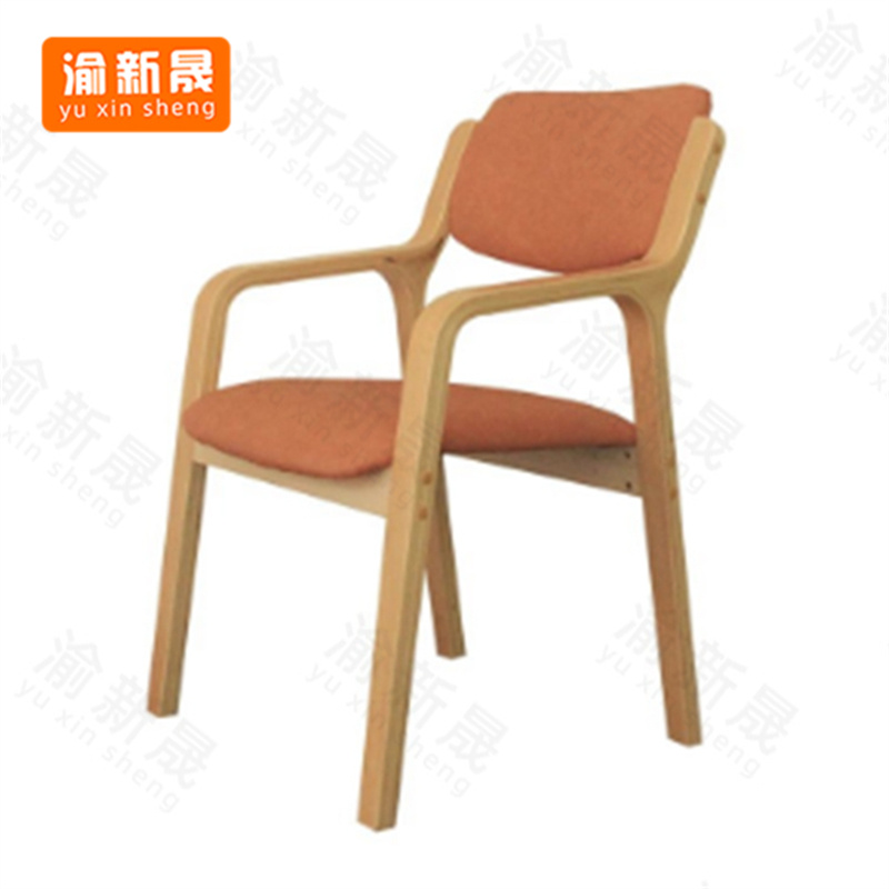 【停用】渝新晟YL2079 阅览椅 450*450*650mm 棕色(单位：组)