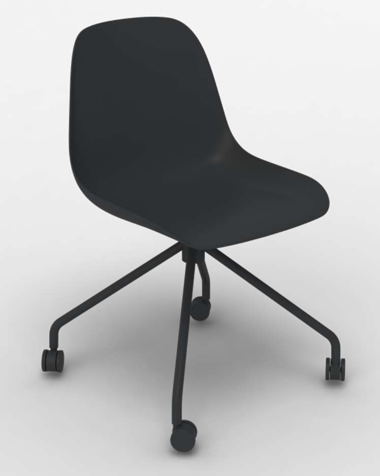 得力普乐士 CPFR11 Flora浮罗拉休闲椅 黑色 （把）