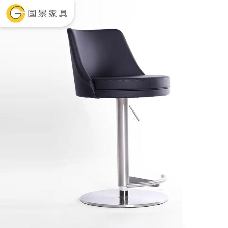 国景GK046吧椅带升降功能；电镀材质；皮套；带靠背(张)