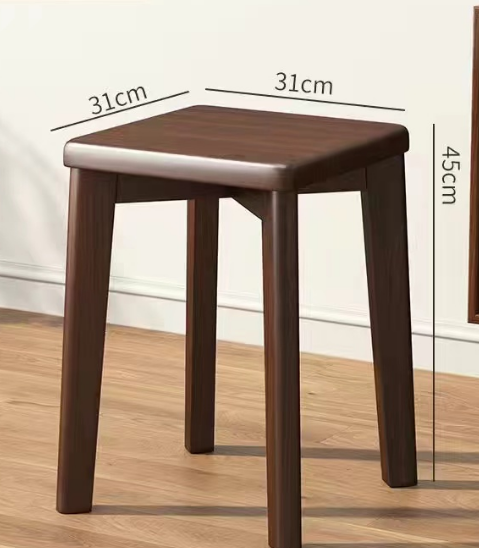 博采31*31*45cm实木餐椅家用凳子现代简约木椅子(单位：张)