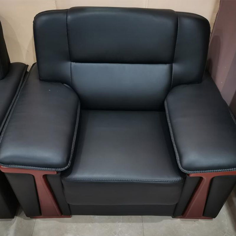 一利SF－01－1环保皮单人位沙发黑850*850*1100(个)