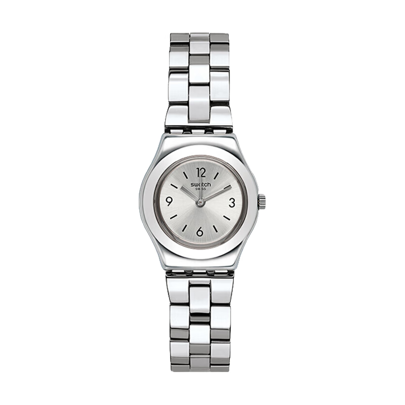 斯沃琪（Swatch）瑞士手表 金属系列 大步流星 圣诞礼物小巧时尚女士石英表YSS300G(支)