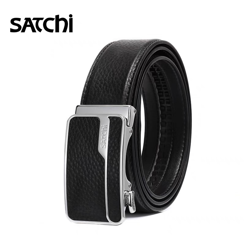 沙驰（SATCHI）男士商务皮带自动扣FR66914-4H黑色（计价单位：条）
