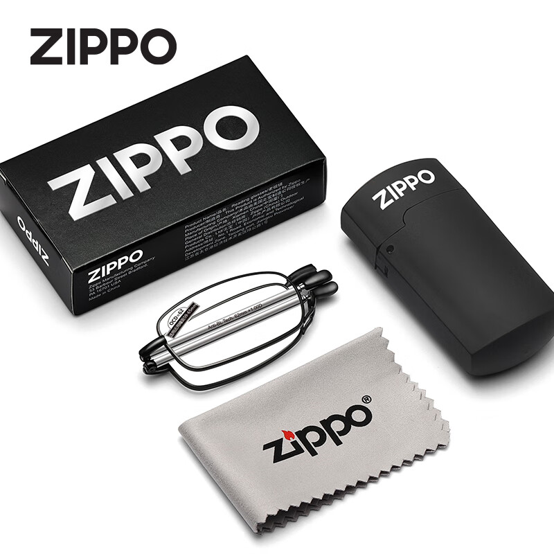 ZIPPO美国之宝LH812耐用便携防蓝光老花镜男女通用100-300度（副）