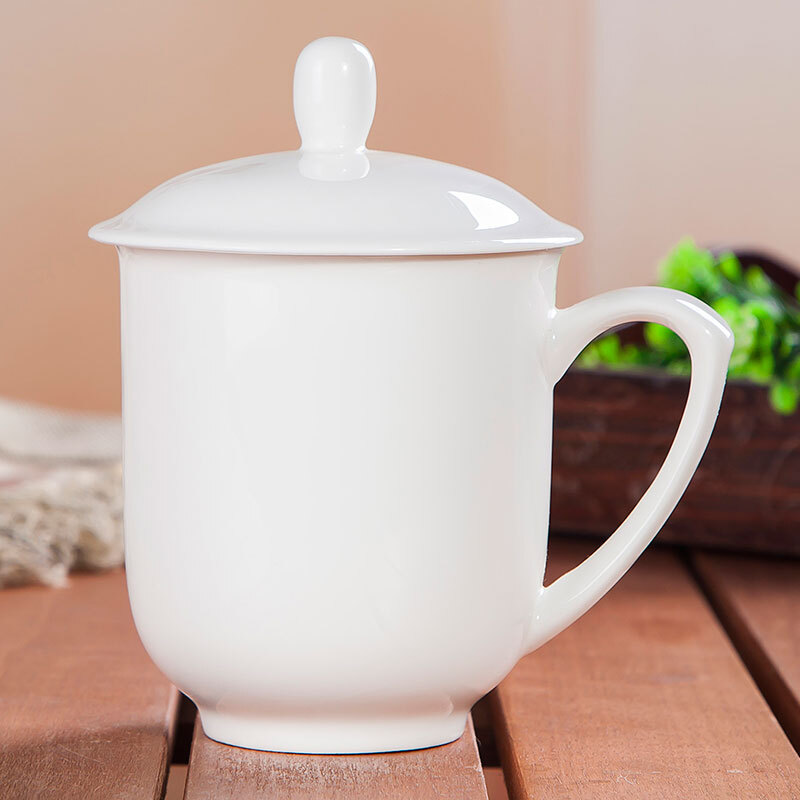 利林定制骨瓷白色会议茶杯（50个起订）（个）