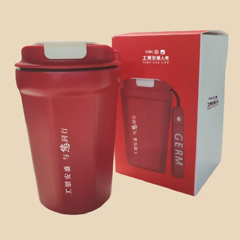 格沵 工银安盛联名定制款菱形咖啡杯390mL红色（个）