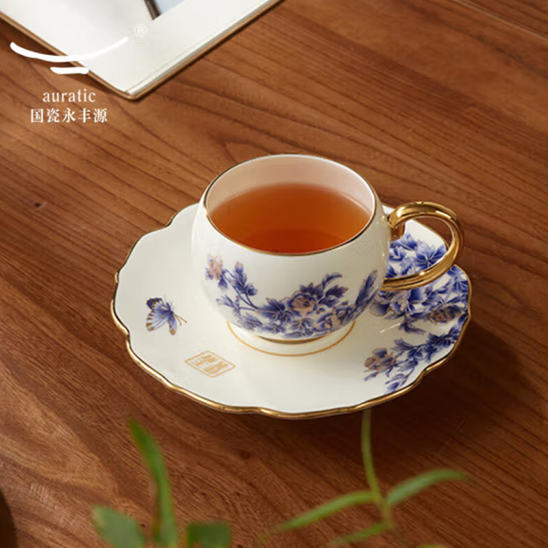 永丰源（auratic）金丝牡丹-2头咖啡茶饮杯私人定制（套）