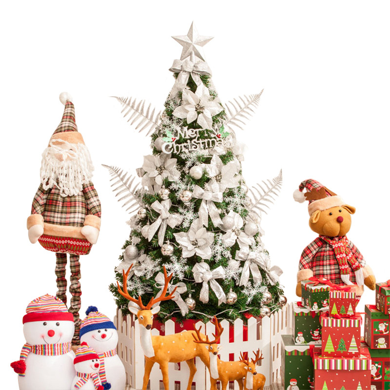 忒爱 HW2196红色圣诞树套餐 加密圣诞节装饰树 3米 （2套起订）