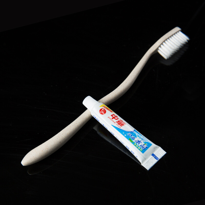 壹栈式搭档 YZS-023 尖毛牙刷+6g中华牙膏 一次性牙具 3000套/件 配色 (单位：件）
