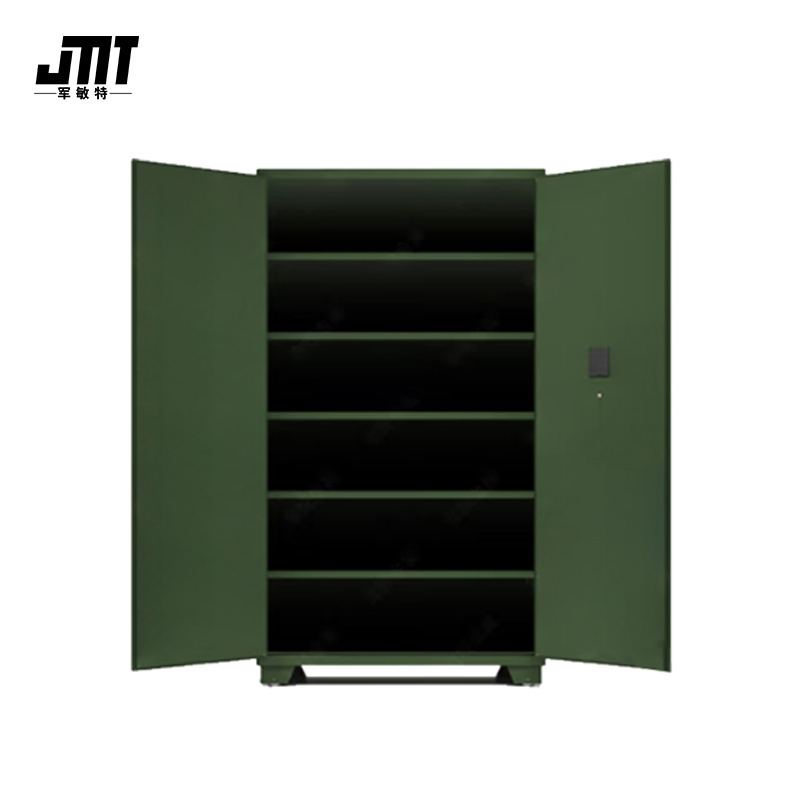 军敏特 金属加厚智能密码锁 钢制保管柜 存储柜1.8米绿色（个）