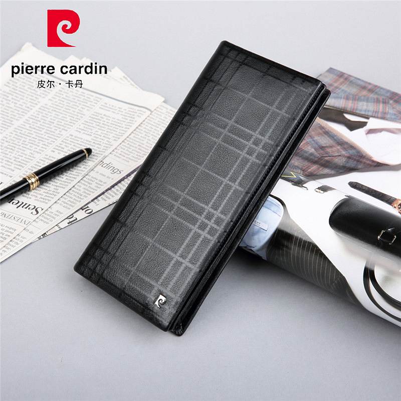 皮尔卡丹(Pierre Cardin) PEA513057A男士多功能卡包 钱夹 黑色竖款(单位：个)