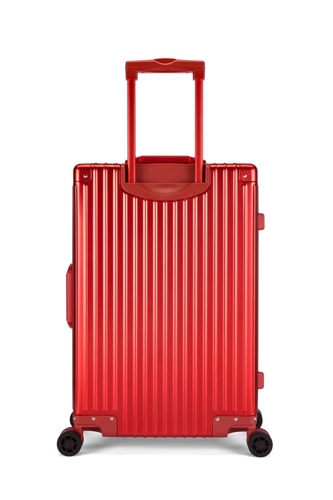 喜来登SHX-2009R潮流时尚铝镁合金拉杆箱红色20寸红色(个)