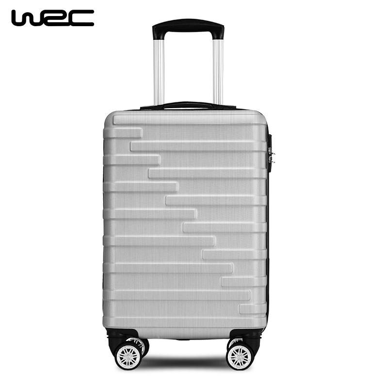 WRC W－D0888 横条纹拉杆箱旅行箱24寸 黑银随机（个）