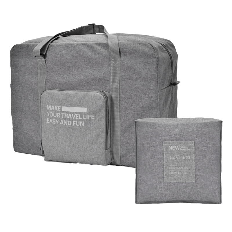 三极户外（Tri－Polar）TP2073背包可折叠旅行包收纳包手提便携大容量套行李拉杆箱收纳袋 灰色（个）