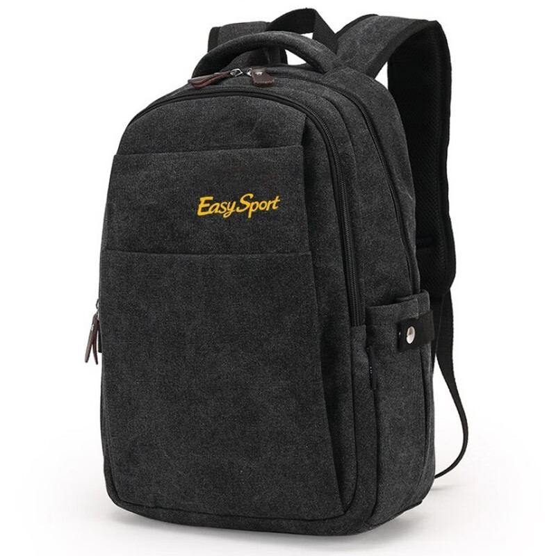 易威斯堡 复古百搭休闲背包ES-BP010 黑灰色 （件）