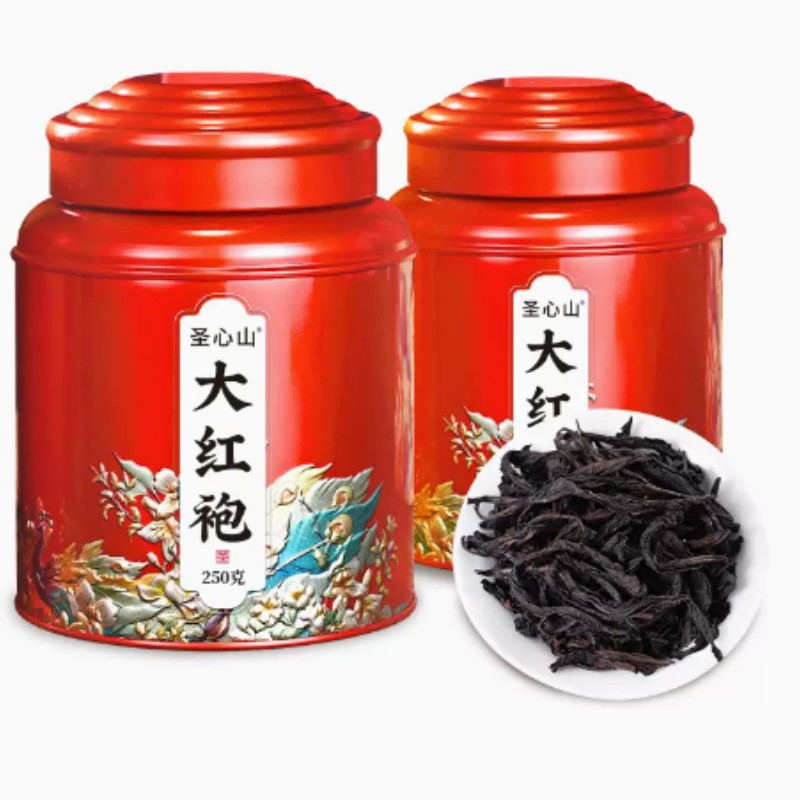 圣心山 大红袍茶叶 礼盒装罐500g一罐