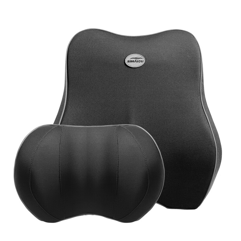 斯麦欧SMO-TZYK四季通用护颈枕头3D舒适支撑（颈枕+腰靠）黑色（套）
