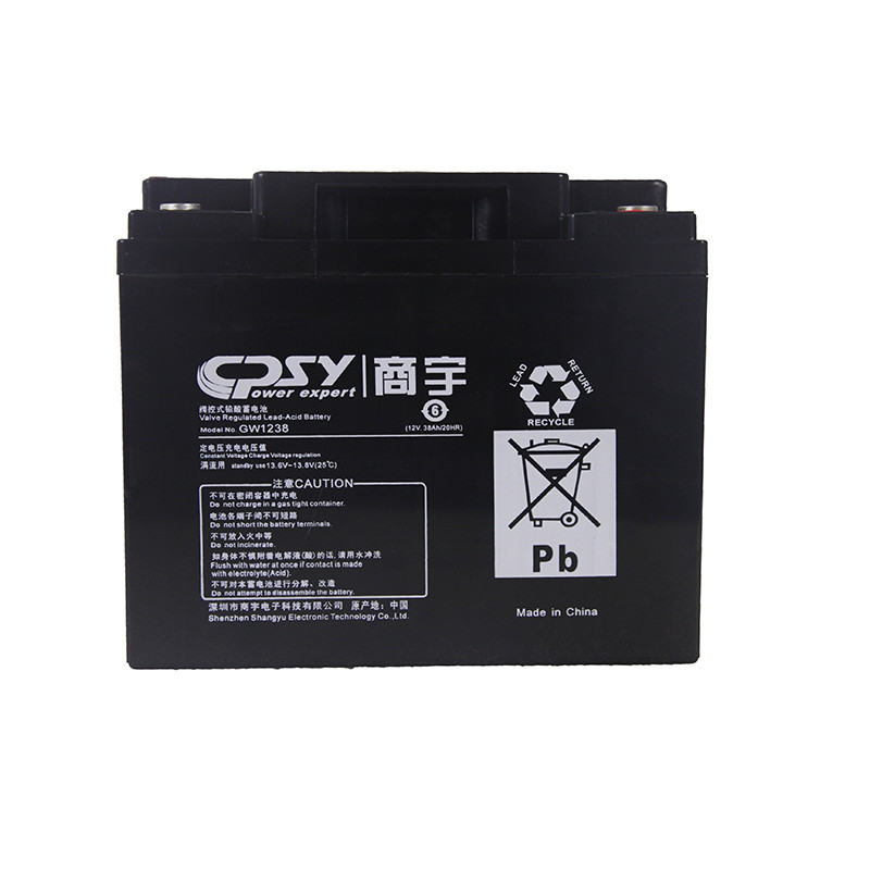 商宇 铅酸电池 GW1238 12v38AH（20HR） 尺寸：197*165*170  11.3kg（个）