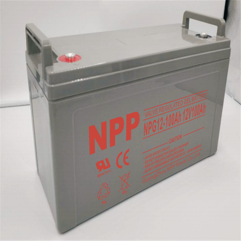 耐普NPG12 12V 100Ah 12V100AH 工业电池蓄电池 通信机房设备UPS直流屏 铅酸免维护胶体蓄电池（个）