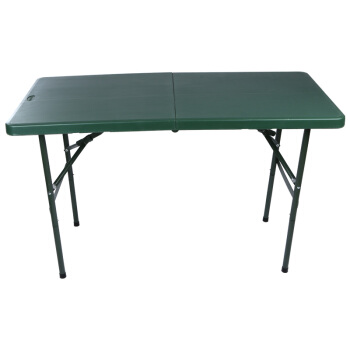 兵行者塑料便携式折叠桌椅军绿色120*59*73cm(单位：套）