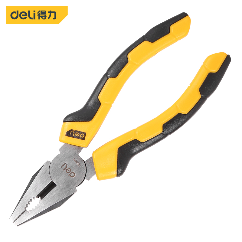 得力工具 DL0001钢丝钳黄6寸（单位：把）