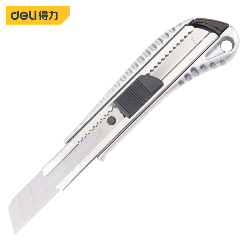得力工具DL4255美工刀(银色)18mm(单位：把)