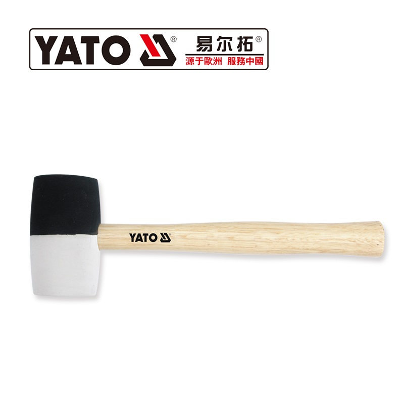 易尔拓YT-4602木柄橡胶锤Φ50mm(把)