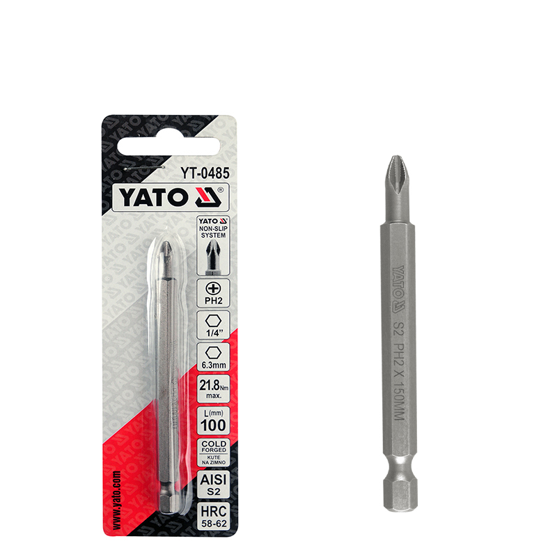 易尔拓YT-0485防滑十字加长旋具头1/4