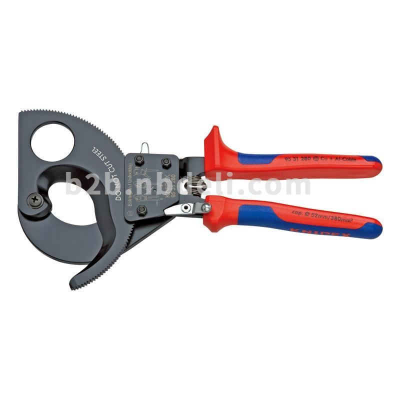 凯尼派克 Knipex   电缆剪棘轮作用型（涂漆，采用双色双重材料手柄）95 31 280