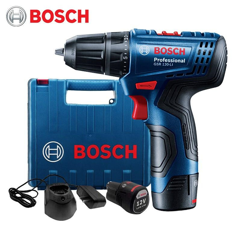 博世BOSCH GSR120-Li充电式手电钻+1套工具箱108件（套）