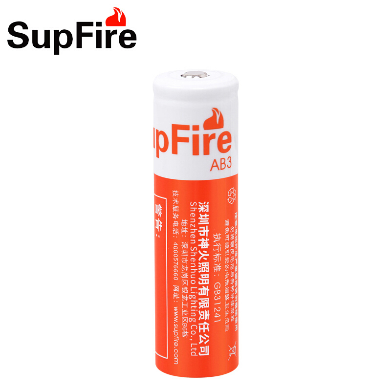 神火（supfire）AB3手电18650锂电池 可反复充电2300毫安（只）