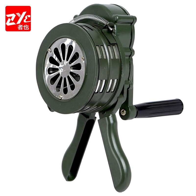 者也（ZYE）LK－100应急防灾疏散演习报警器铝合金手摇式报警器绿色(个)