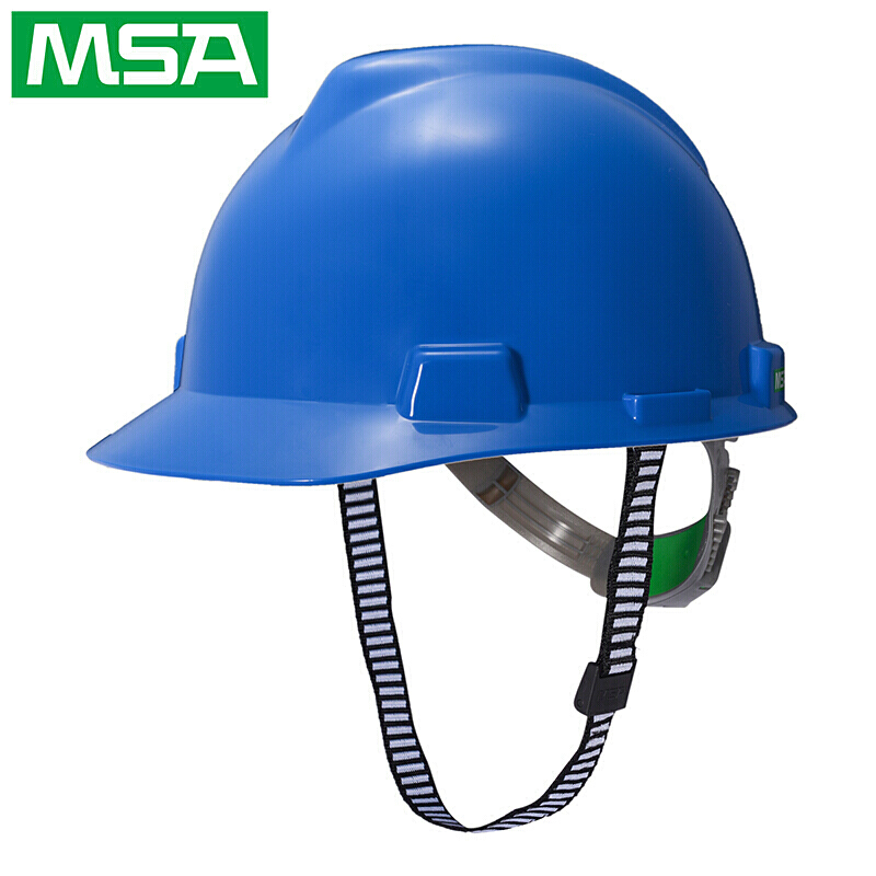 梅思安（MSA）V-Gard 10146462 PE标准型安全帽 一指键帽衬 D型下颚带 V型安全帽（单位：顶）