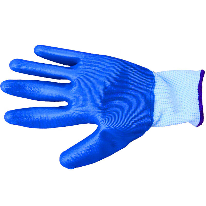 汉防A11 13针尼龙防油浸胶乳胶防护劳保手套(单位：双)