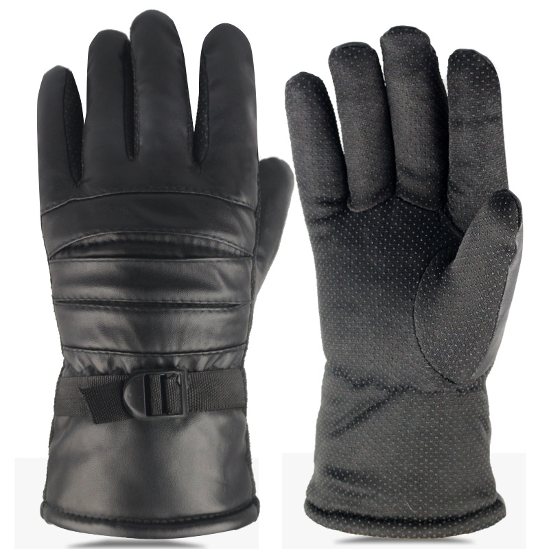 添盾 TD-GLCP11S89 加绒加厚防风防寒皮手套（可触屏）冬季保暖手套(单位：双)