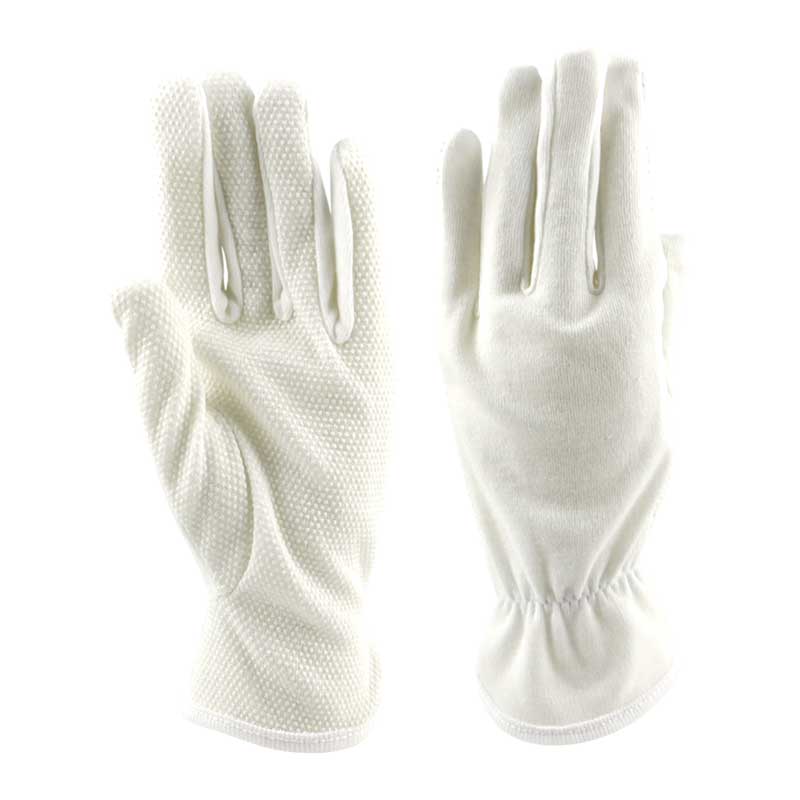 汉盾  HD-GP5509 纯棉 30g点塑防滑白色礼仪手套 （10付/打，300g/打）（单位：打）