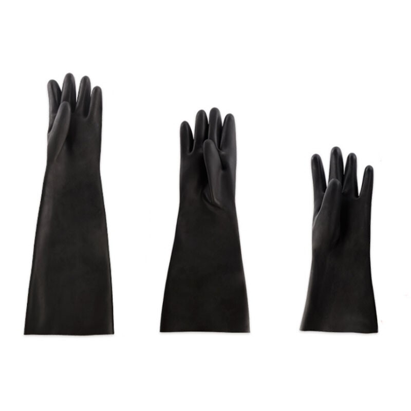 东方红 好友系列长中短袖耐酸碱工业手套 黑色 长袖55cm（副）中节能专供