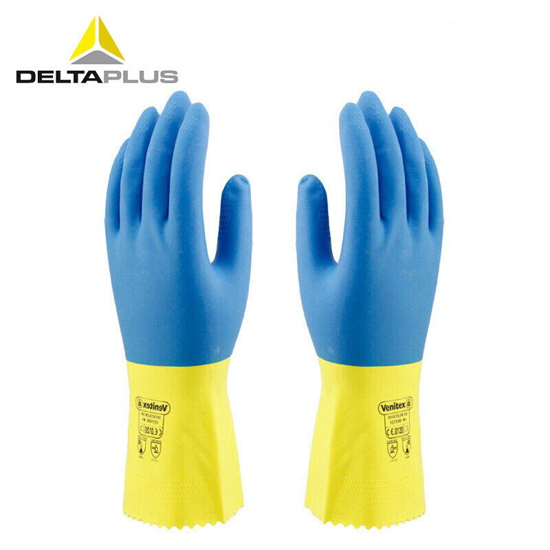 代尔塔 201330-8 VE330BJ双色天然乳胶手套 （单位：副）