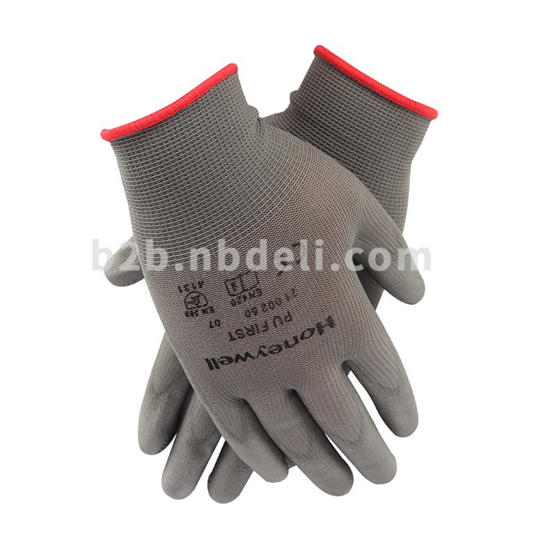 霍尼韦尔/2100250CN-6掌部PU涂层灰色工作手套(副）