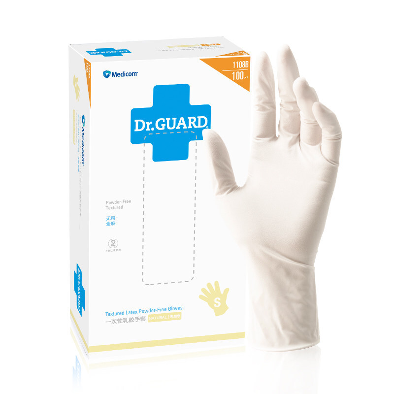 麦迪康（Medicom） 1108D一次性乳胶手套 无粉 全麻 大号 100只/盒（单位：盒）